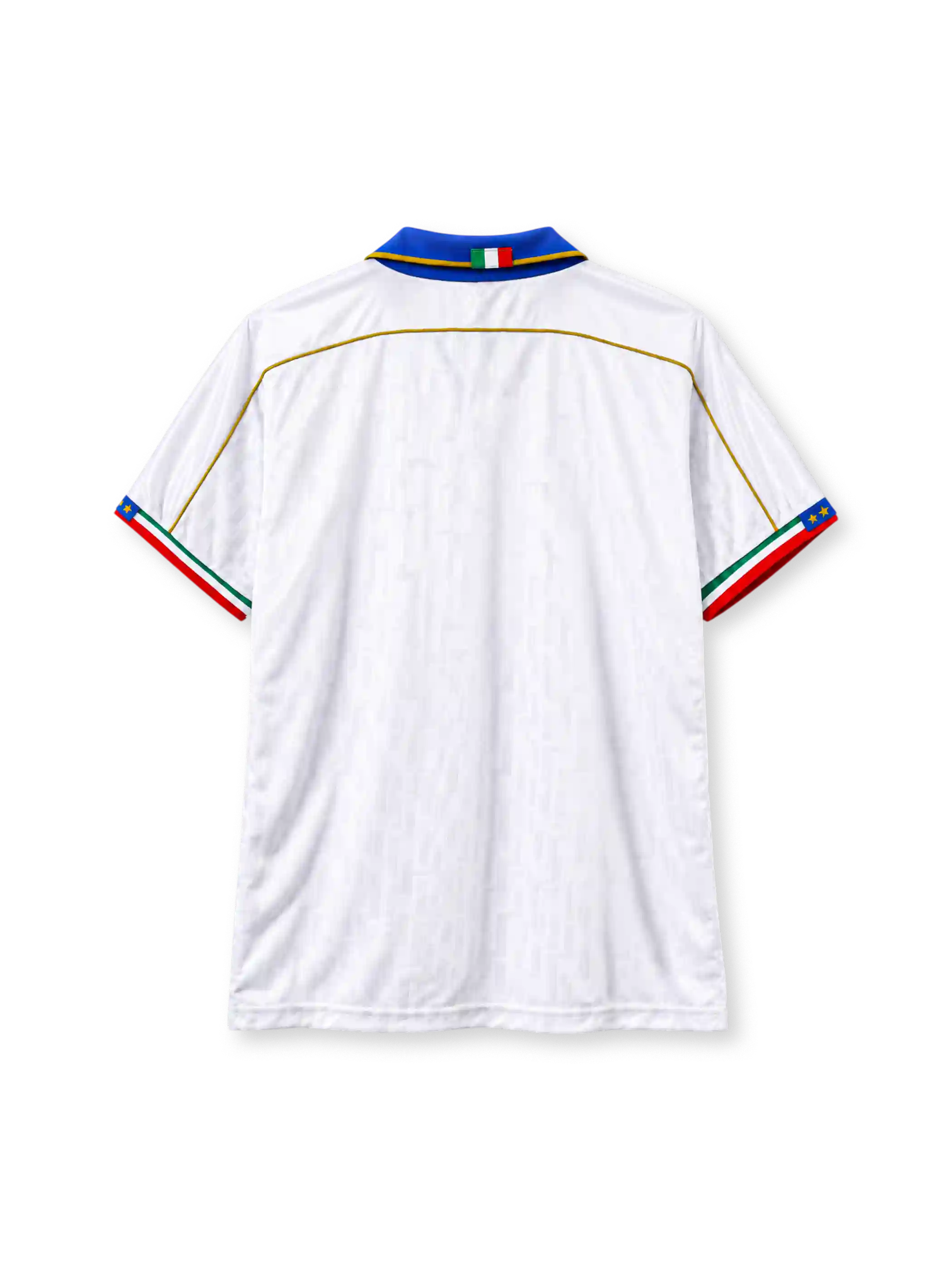 Italy 1995 away jersey Nike front view white blue collar