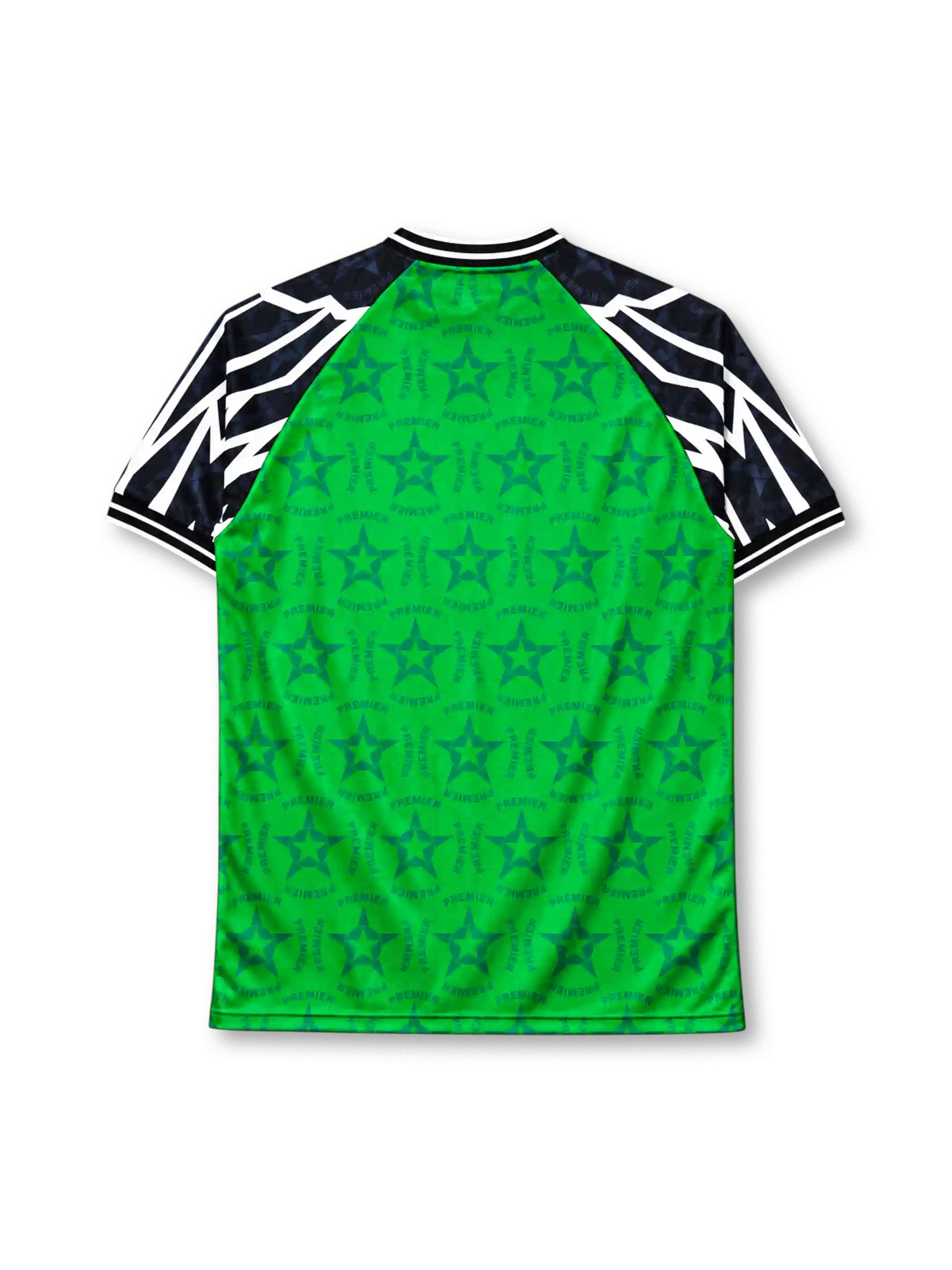 Nigeria 1994-95 home jersey Nike front view green geometric sleeves
