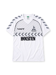 Tottenham Hotspur 1986-87 home jersey Hummel front view white chevron pattern