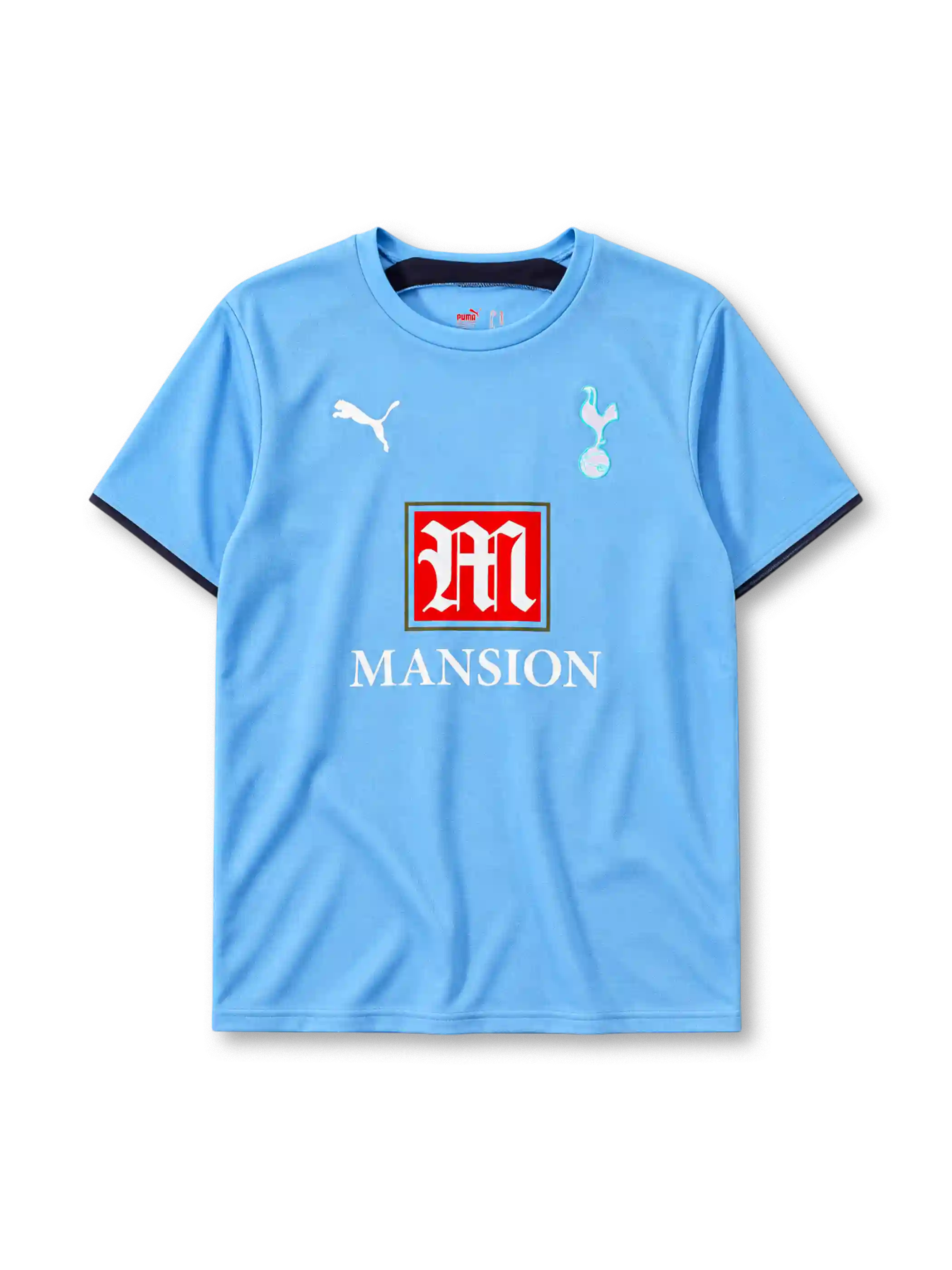 Tottenham Hotspur 2006-07 away jersey Puma front view light blue Mansion sponsor