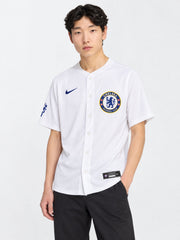 Chelsea FC 2025 White Baseball Jersey