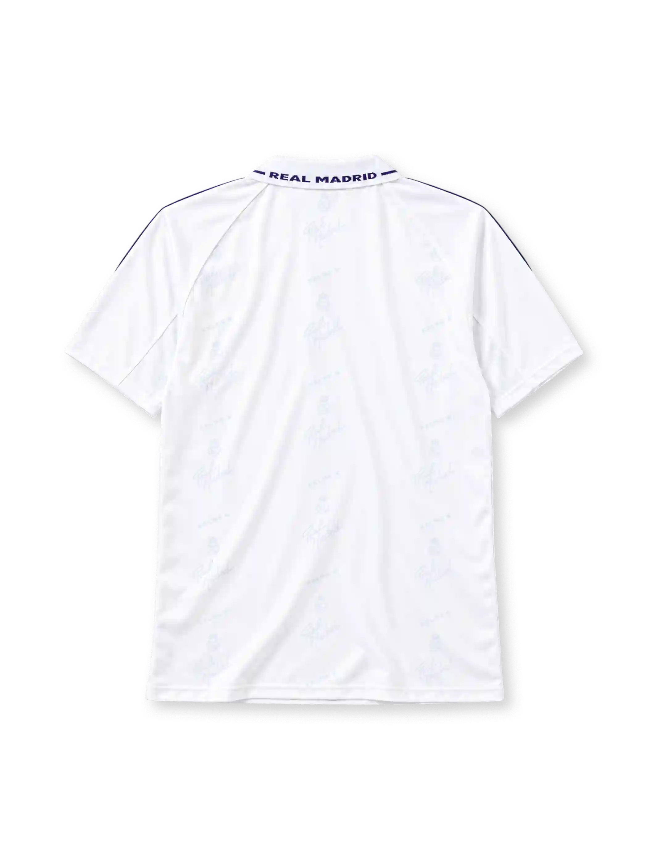 Real Madrid 1994-96 home jersey in white with Teka sponsor and Kelme paw-print pattern