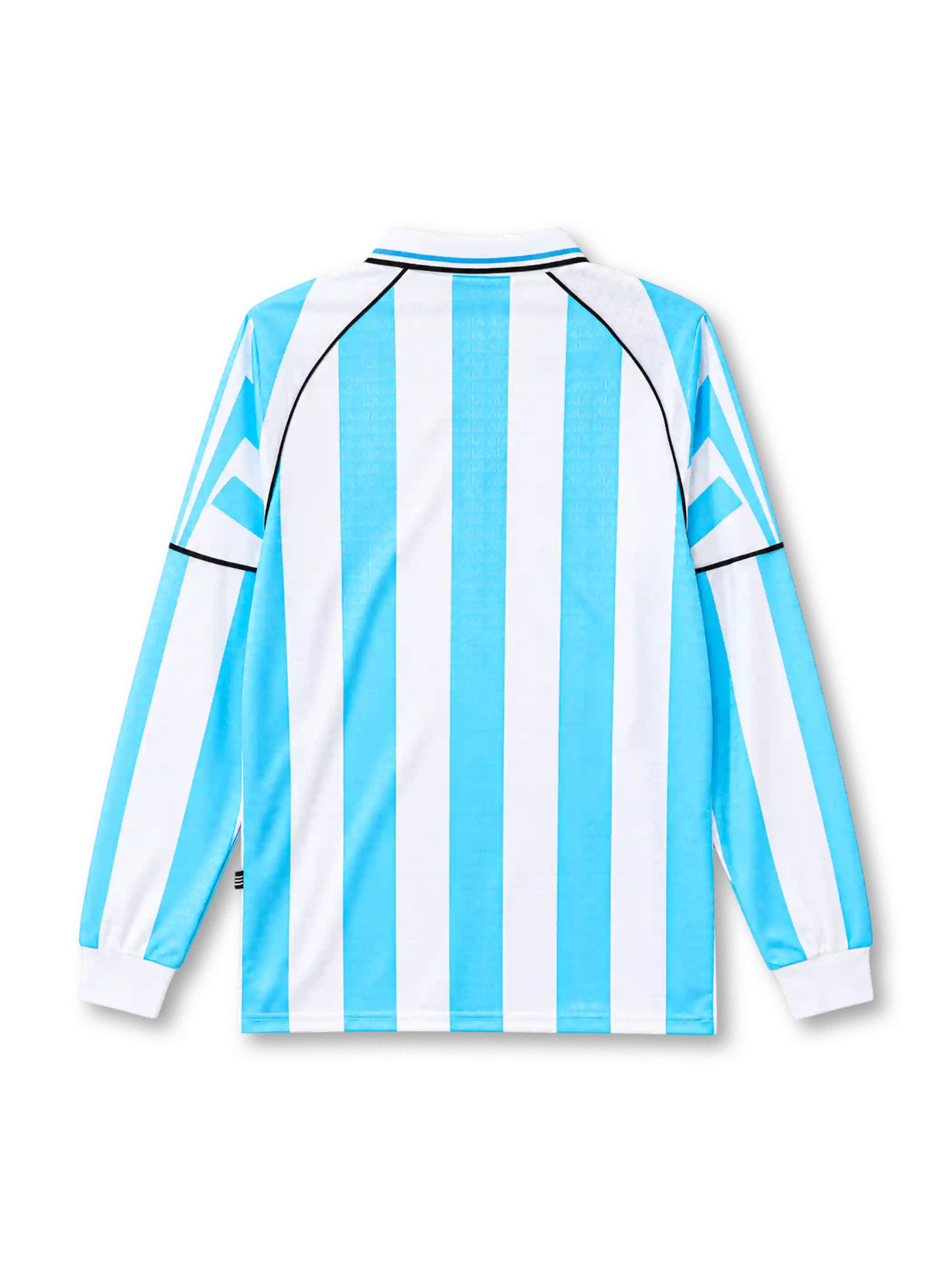 Argentina 1996-97 home jersey adidas front view light blue white stripes