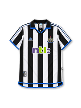 Newcastle United 2000-01 home jersey adidas front view black white stripes