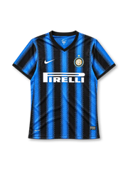 Inter Milan 2010-11 home jersey Nike front view blue black chevron