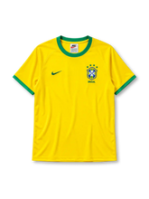Brazil 2000 home jersey Nike front view yellow green collar