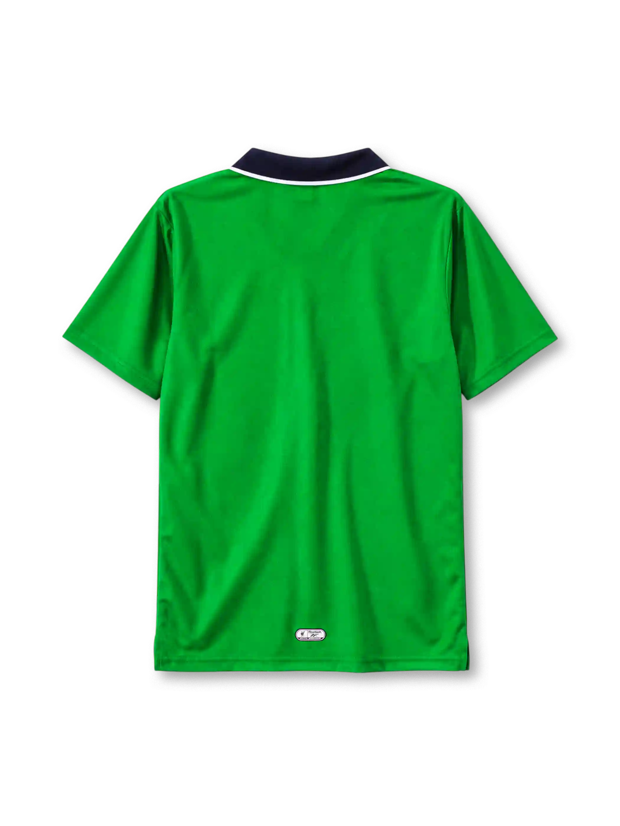 Liverpool 1999-2000 away jersey Reebok front view green diagonal sash