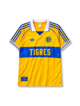Tigres UANL 65th anniversary home jersey adidas front view yellow blue band