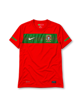 Portugal 2010 home jersey Nike front view red green chest band