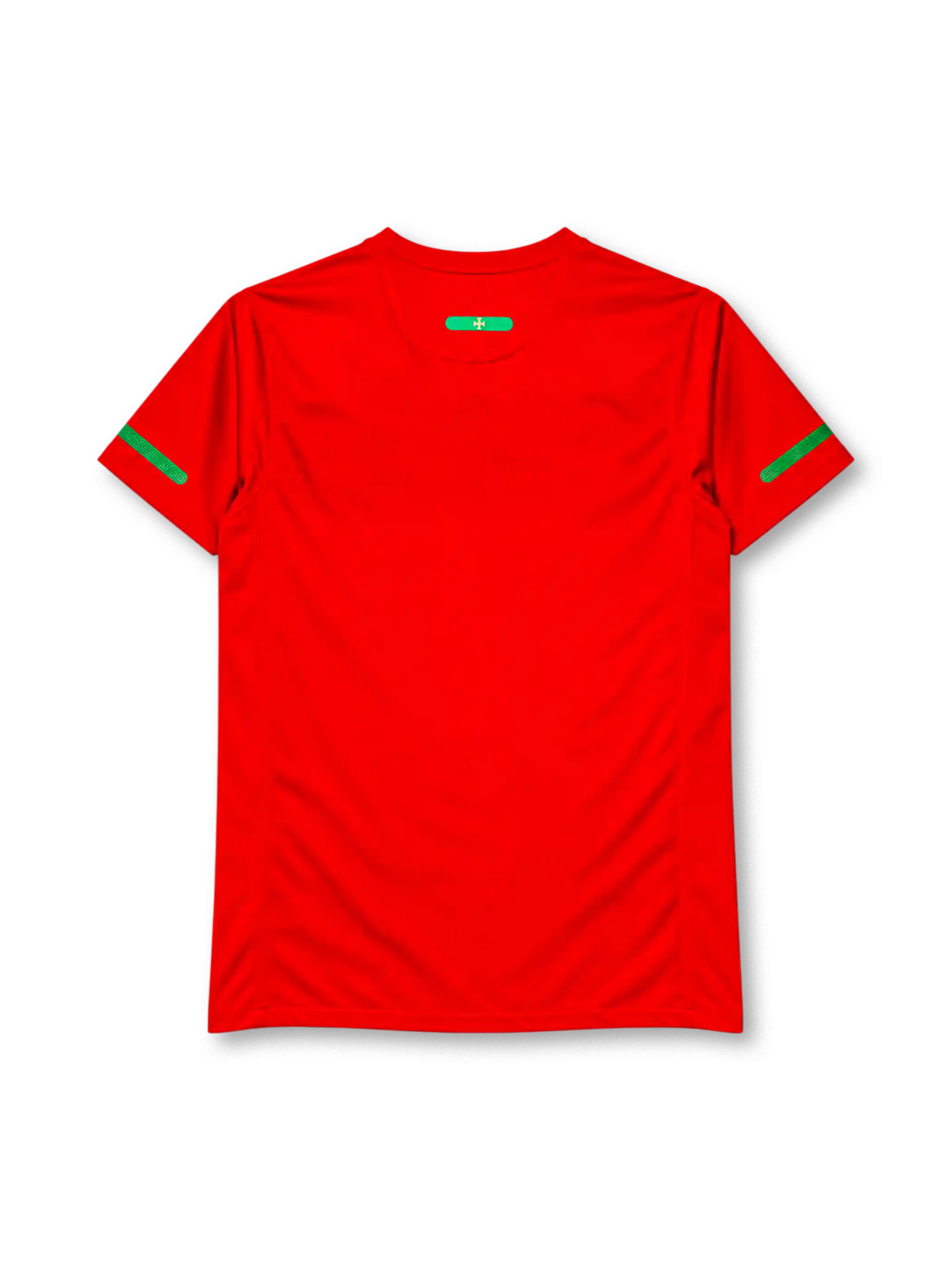 Portugal 2010 home jersey Nike front view red green chest band