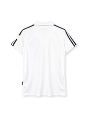 Real Madrid 2002-03 home jersey adidas front view white black stripes Siemens mobile