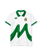 Mexico 1995 away jersey ABA Sport front view white green graphic