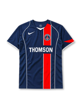 Paris Saint-Germain 2004-05 home jersey Nike front view navy red stripe