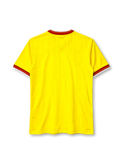Liverpool 1985-86 third jersey front view yellow Crown Paints double winners