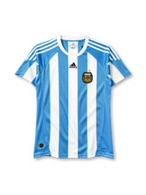 Argentina 2010 home jersey adidas front view light blue white stripes