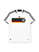 Germany 2008 home jersey adidas front view white black band