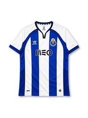 FC Porto 2013-14 home jersey Warrior front view blue white pinstripes