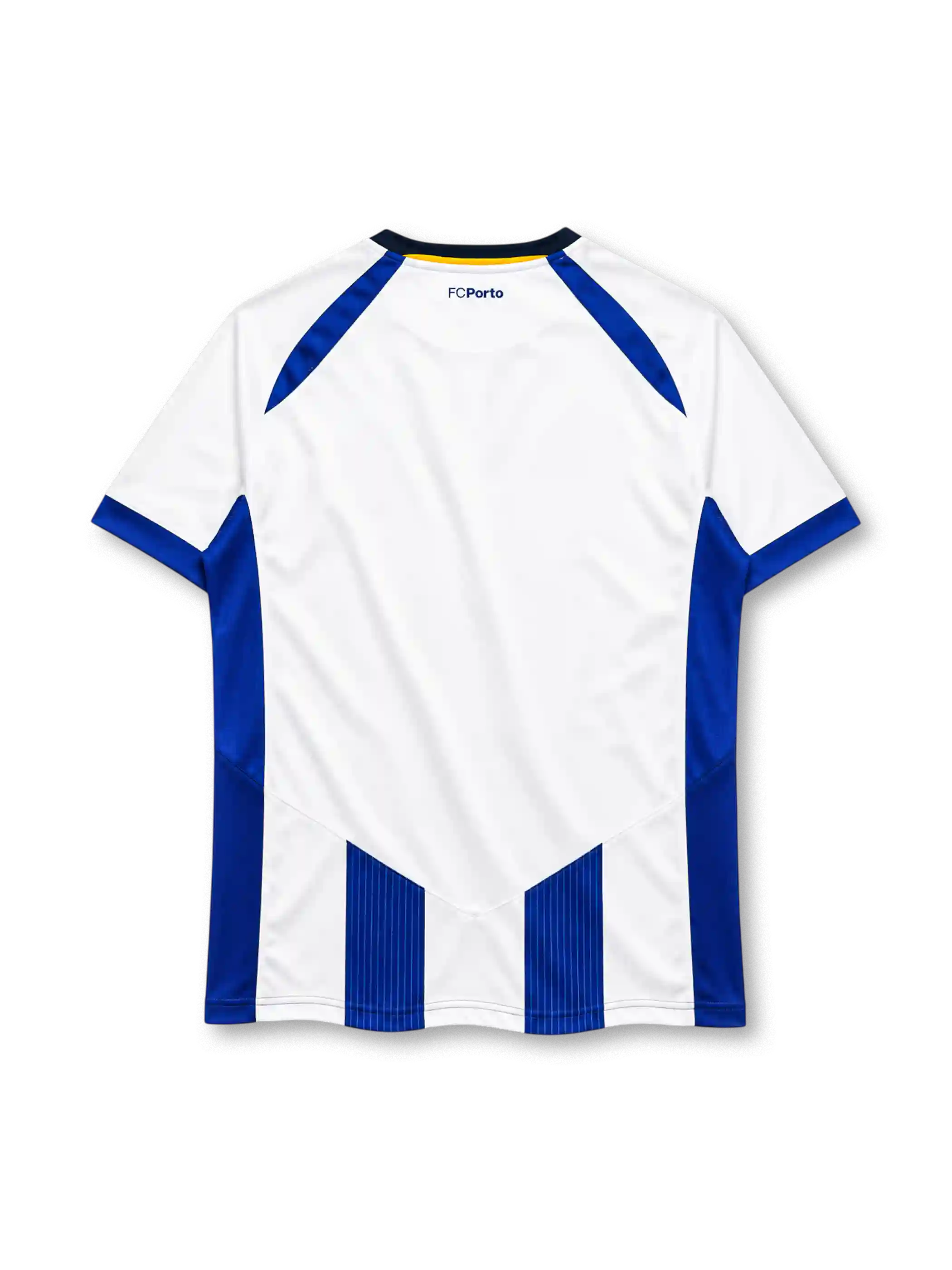 FC Porto 2013-14 home jersey Warrior front view blue white pinstripes