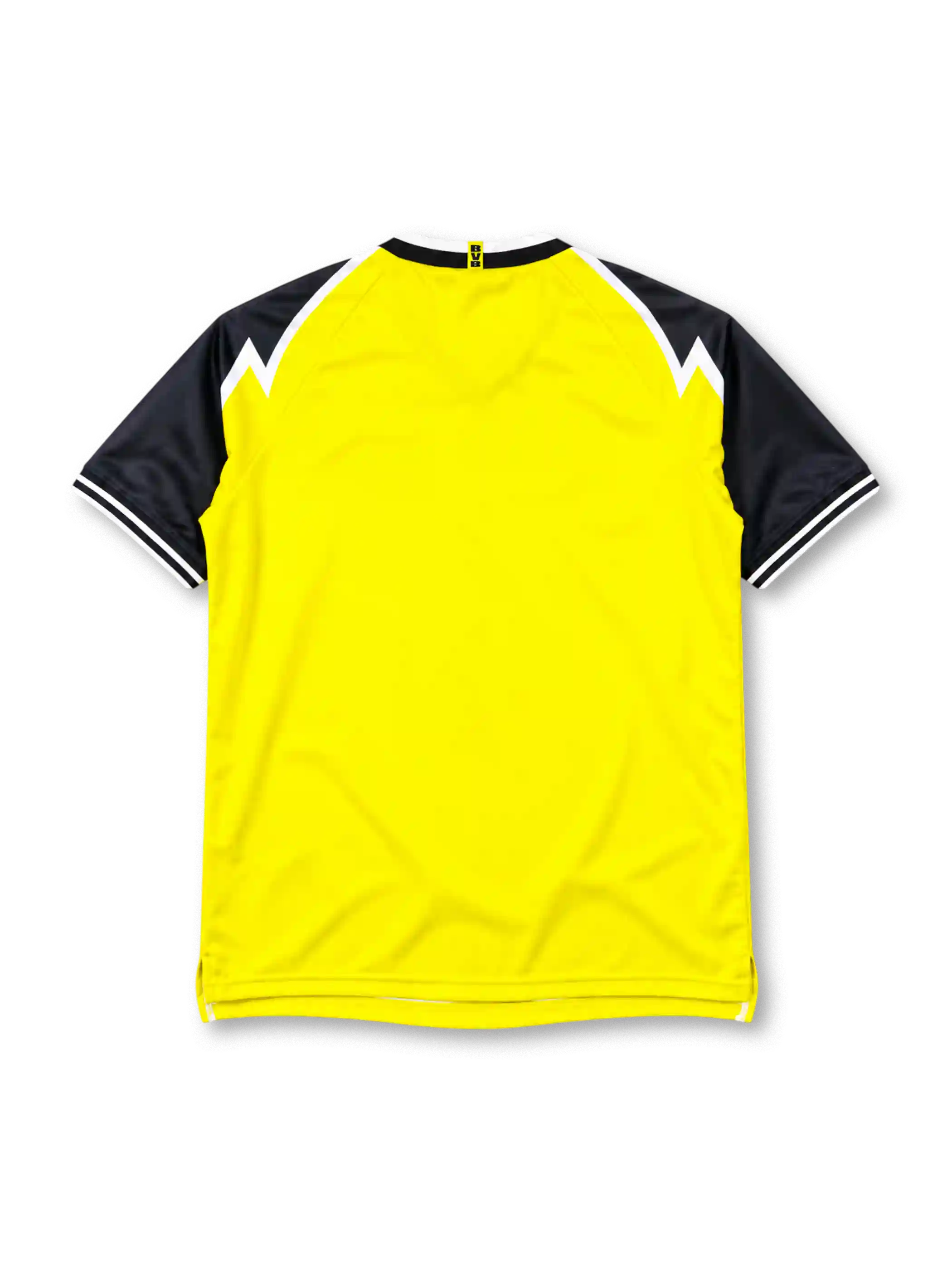 Borussia Dortmund 1995-96 home jersey in yellow with Die Continentale sponsor and zigzag shoulders