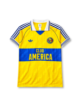 Club America anniversary home jersey in yellow and blue with CA eagle crest