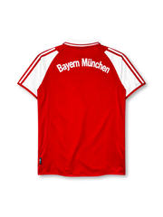 Bayern Munich 2003-04 home jersey in red with T-Mobile sponsor and white sleeves