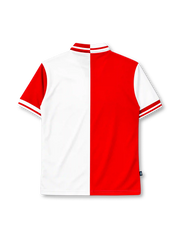 Celta Vigo 2001-02 third jersey in split red and white with Citroen sponsor