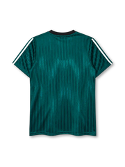 Liverpool adidas Bringback T-shirt in teal green with trefoil logo and heritage crest