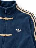 adidas Originals 2026 Chinese-Style Tang Track Jacket Navy Blue