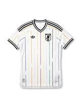 Japan National Team Away Jersey Authentic (Player Issue) — White Rainbow Pinstripe 2026 World Cup