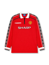 Manchester United 1998-99 home jersey Beckham number 7 front and back view