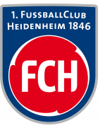 Red and blue with modern rise.  1.FC Heidenheim｜Bundesliga Collection logo