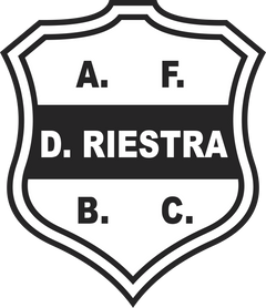 White and black, out of Pompeya. Deportivo Riestra｜Club Kit Collection logo