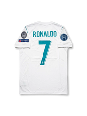 Real Madrid 2017-18 Champions League Home Shirt #7 Ronaldo