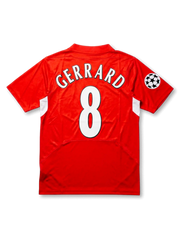Liverpool 2005 Champions League Final Home Shirt #8 Gerrard