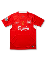 Liverpool 2005 Champions League Final Home Shirt #8 Gerrard