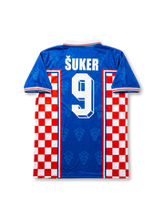 Croatia 1998 World Cup Away Shirt #9 Davor Suker