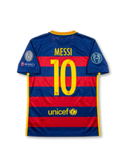Barcelona 2015-16 Champions League Home Shirt #10 Messi