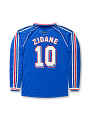France 1998 World Cup Home Long Sleeve Shirt #10 Zidane