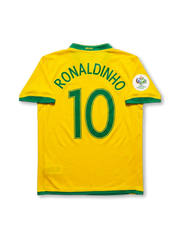 Brazil 2006 Home Jersey #10 Ronaldinho