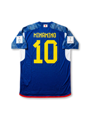 Japan 2022 World Cup Home Shirt #10 Minamino