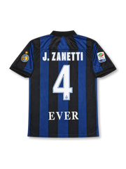 Inter Milan 2007-08 Home Jersey #4 J. Zanetti