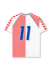 Denmark 1986 World Cup Away Shirt #11 Laudrup