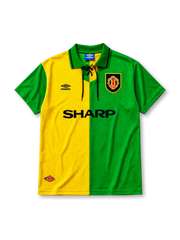 Manchester United 1992-94 third jersey in green and gold