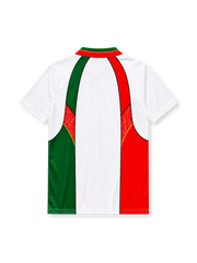 Republic of Ireland 1994-96 away jersey with red and green braces design