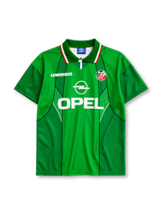 Republic of Ireland 1994/96 home football shirt by Umbro with Opel sponsor logo and FAI crest