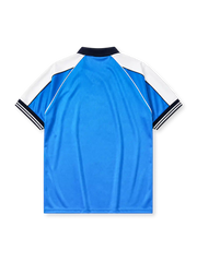 Manchester City 1999/01 home football shirt by Le Coq Sportif with Eidos sponsor logo