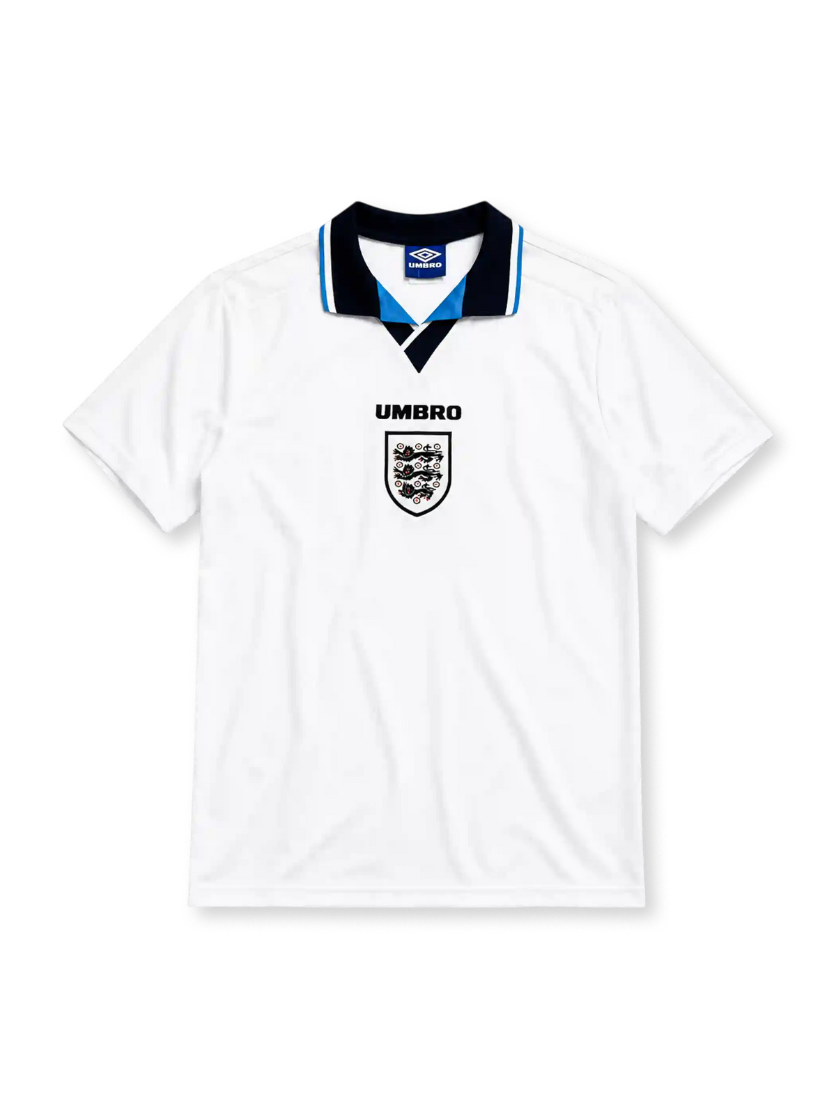 England 1996 home football shirt by Umbro with Three Lions crest