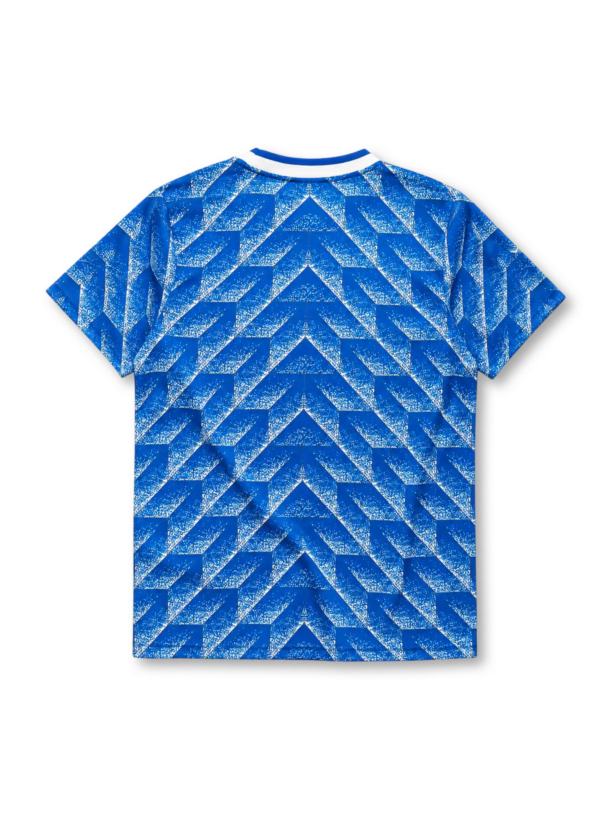 Netherlands 1988 away football shirt by Adidas with chevron print and KNVB crest