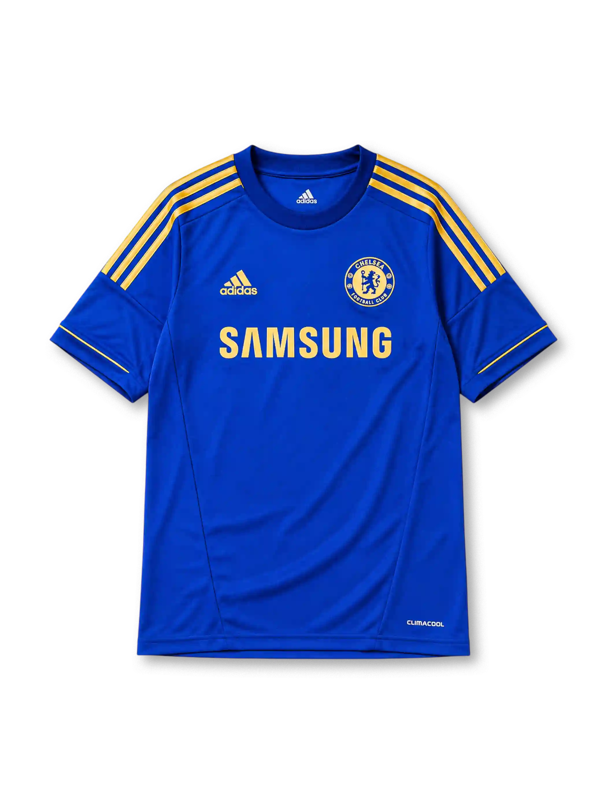 Chelsea 2012/13 home football shirt by Adidas with Samsung sponsor logo and club crest