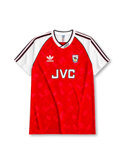 Arsenal 1990/92 home football shirt by Adidas with JVC sponsor logo and cannon crest